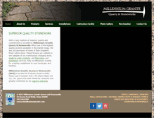 Tablet Screenshot of millenniumgranite.com